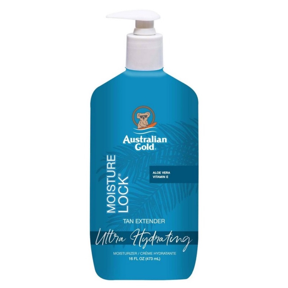 Australian Gold Moisture Lock Tan Extender Lotion Aloe Vitamin E 16oz